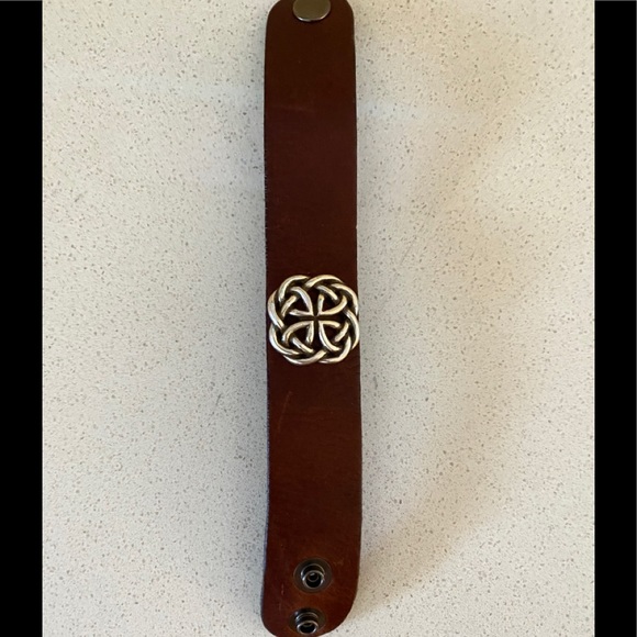 Accessories - Unisex Leather and Sterling Silver Wrist Band!